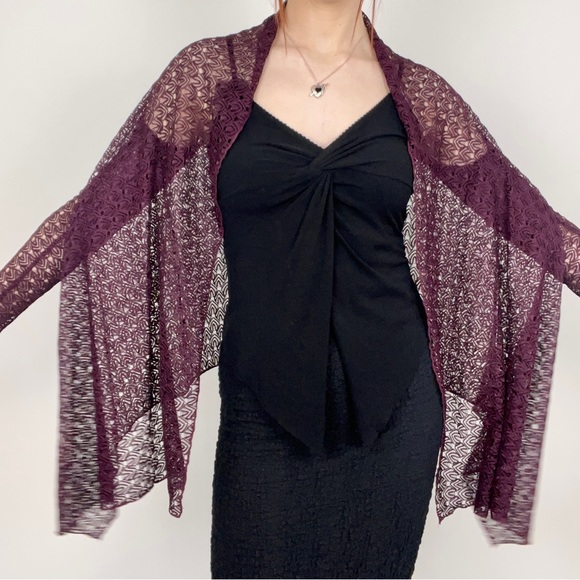 Marks & Spencer Sweaters - M&S Purple Shawl